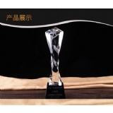 廣州水晶獎杯定制-四方扭柱