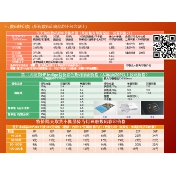 濟南數(shù)碼快印彩頁畫冊價格