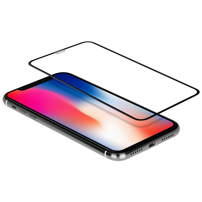 苹果iPhoneXS MAX6.5全屏大弧满屏高清冷雕带防尘网手机贴膜钢化膜