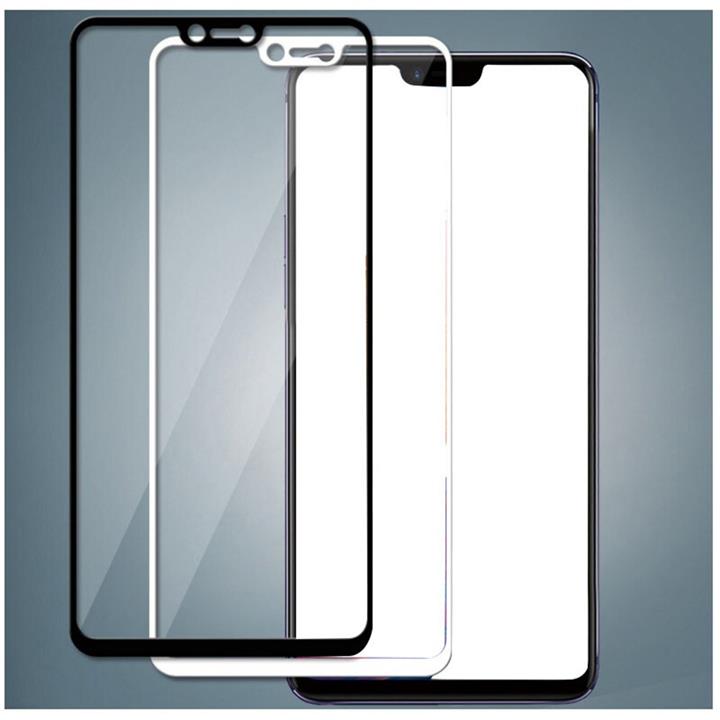 OPPO R15钢化膜 全屏膜 全覆盖 二次强化丝印 OPPO R15手机膜 钢化玻璃贴膜 防爆膜 耐用防划保护膜 9H硬度 圆弧设计 全吸附 适用于OPPO R15（OPPO R15,黑色） 