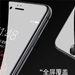 苹果iPhone6/4.7全屏大弧满屏高清冷雕带防尘网手机贴膜钢化玻璃屏幕防爆保护膜