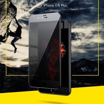 苹果iPhone7P/8P/5.5全屏9D二强丝印大弧满屏9D二强丝印手机贴膜钢化玻璃防爆膜 耐用防划保护膜 9H硬度 圆弧设计 全吸附