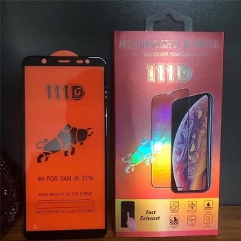 三星j8-2018全屏大弧满屏111D二强丝印手机贴膜钢化玻璃屏幕防爆保护膜