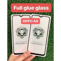 OPPO a9狮子头全屏二强丝印手机贴膜钢化玻璃屏幕防爆保护膜