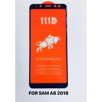 三星SAM A8 2018全屏大弧满屏111D二强丝印手机贴膜钢化玻璃屏幕防爆保护膜