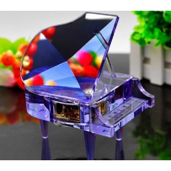 水晶钢琴可定制印图印LOGO