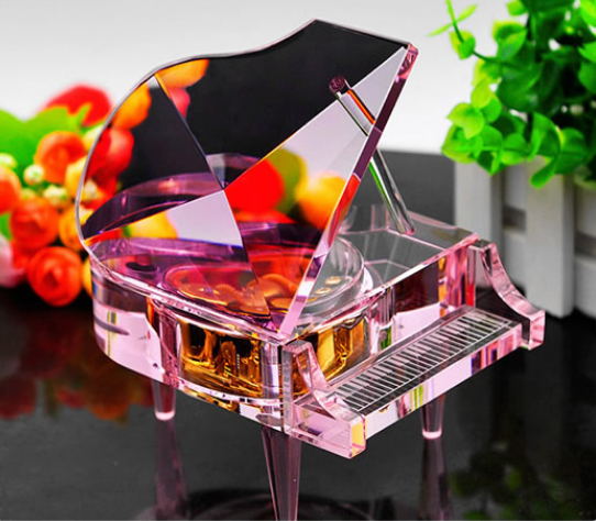 水晶鋼琴-粉色多情