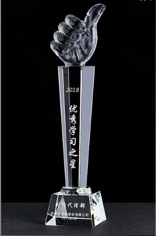 上海水晶獎杯定制-優秀學習之星