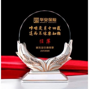 陶瓷水晶奖杯-华安保险
