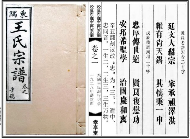 泾县东隅王氏  文/王尚全