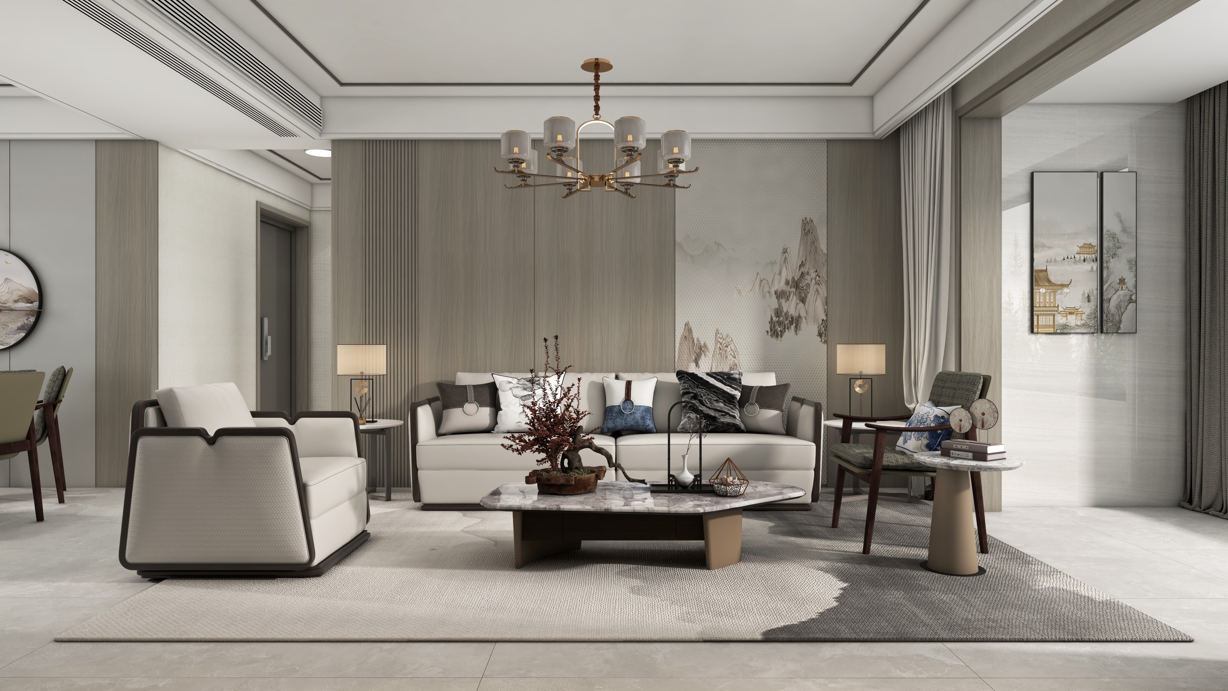 在随州这样装修新中式风越看越喜欢